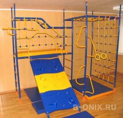 Детский спортивный комплекс Веселый Непоседа 7-опорный со скалодромом